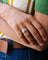 Bague 54 Bague Dôme Art Déco Or jaune Platine et Diamants 58 Facettes A11155
