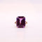 Bague 56 Bague cocktail pierre violette triple anneau sur or jaune 58 Facettes