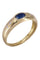 Bague 54 Bague moderne saphir et diamants 58 Facettes 084561