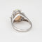 Bague 52 Bague en opale naturelle de 3,06 ct, diamant, platine, taille 7,25, bijoux fins Estate 58 Facettes G14063