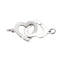 DINH VAN - R12 - Double coeurs - or blanc 58 Facettes SMA0161