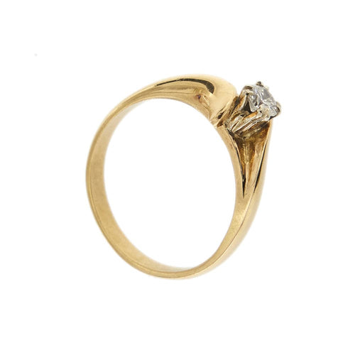 Bague Bague solitaire contrariée avec diamant 0,30 ct 58 Facettes 31425