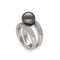 Bague 53 Bague en or gris 18K avec perle grise et 0,60 ct de diamants G-VS – Vers 2000 – Taille 53 58 Facettes