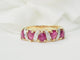 Bague 57 Bague en or jaune, rubis et diamants 58 Facettes 33537