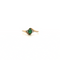 Bague 54 Solitaire Or Jaune & Émeraude 58 Facettes 40-GS33675