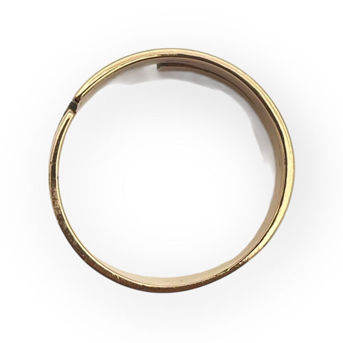 Bague 63 Bague anneau géométrique en or jaune 750 (18k) 58 Facettes 149061657