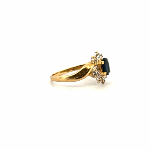 Bague 52 Bague Pompadour saphir et diamants 58 Facettes 64-GS35885-3