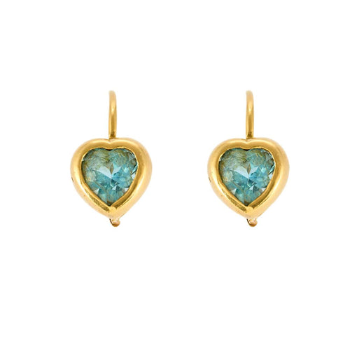 Boucles d'oreilles Boucles d'oreilles dormeuses or jaune et topazes 58 Facettes GAP1533