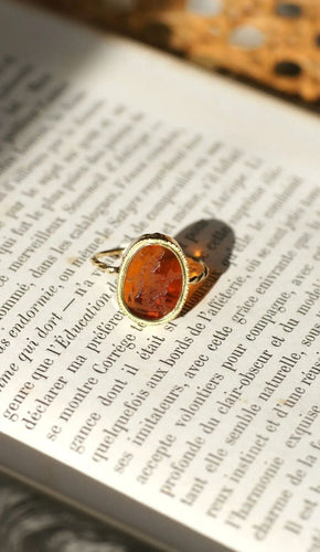 Bague Bague ancienne intaille sur verre Diane 58 Facettes