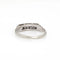 Bague Bague de mariage Art déco vintage à deux rangs de diamants, or blanc 18 carats, taille 6 58 Facettes G13484
