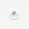 Bague 53 Bague or gris, saphir rose et diamants 58 Facettes THI0206