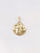 Pendentif Médaille amour Augis ronde Plus qu'hier moins que demain or jaune diamant rubis 58 Facettes J545