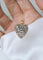 Pendentif Pendentif Ancien Cœur Diamants sur Or Rose 58 Facettes