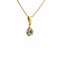 Pendentif Pendentif goutte or jaune saphir diamants 58 Facettes 2-PEF4-GS37726-2