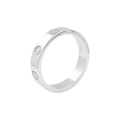 Bague 54 Bague Cartier "Love" or blanc, diamant. 58 Facettes 34458