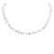 Collier Collier rivière platine, diamants baguettes. 58 Facettes 33184