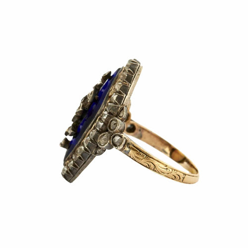 Bague 54.5 BAGUE MARQUISE ANCIENNE OR & DIAMANTS 58 Facettes BO/230020 STA