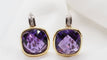 Boucles d'oreilles Boucles d'oreilles en deux ors, améthyste et diamants 58 Facettes 30489