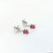 Boucles d'oreilles Boucles d'oreilles or blanc diamants et rubis 58 Facettes 28011