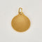 Pendentif AUGIS - Médaille d'amour - Pendentif or jaune, diamant et rubis de synthèse 58 Facettes ROD3402