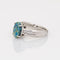 Bague Bague en platine avec opale semi-noire naturelle de 1,20 ct et diamant, taille 6, bijoux raffinés 58 Facettes G11996