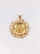 AUGIS - Médaille amour ronde or Plus qu'hier moins que demain or jaune, diamant, rubis 58 Facettes J556