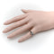 Bague 47 Bague Art Déco en or blanc 14 carats avec diamants et saphirs 58 Facettes A20048