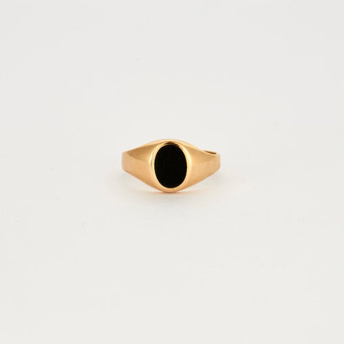 Bague 55 Bague chevalière onyx 58 Facettes LP314