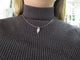 collier avec pendentif 3 diamants 0.27ct en or blanc 18k 8.5gr 58 Facettes 265667