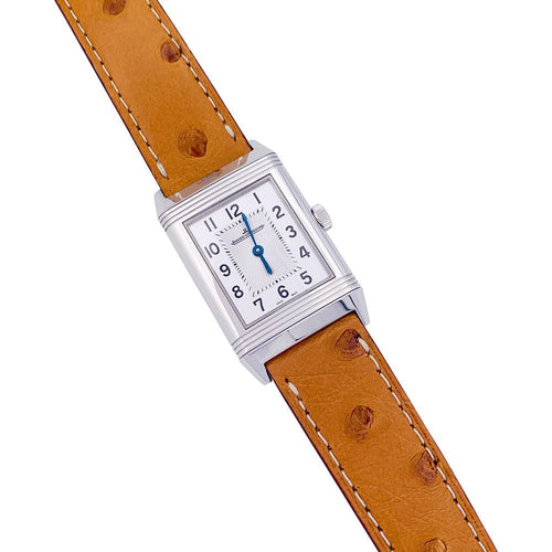 Montre Montre Jaeger Lecoultre, "Reverso Classic", acier, cuir. 58 Facettes 33731