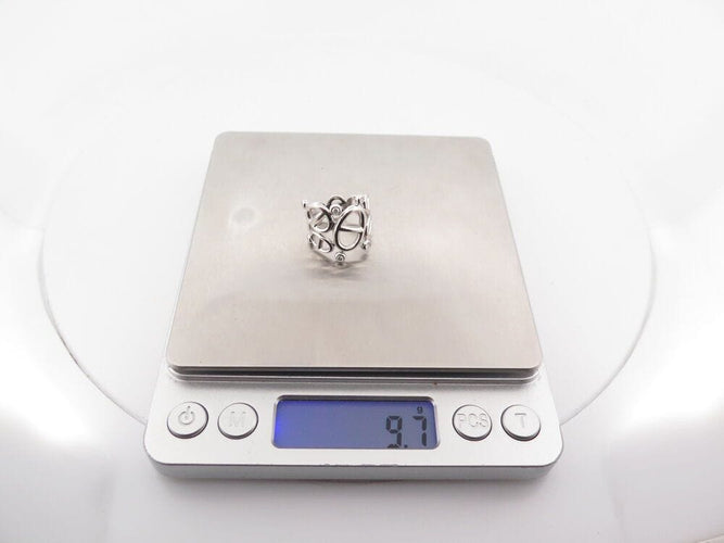 Bague 51 bague HERMES chaine d'ancre or blanc diamants 58 Facettes 262320