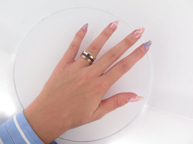 Bague 55 bague BOUCHERON quatre classique large or 58 Facettes 261796