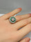 Bague style Art Déco Diamants Emeraudes