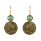 Boucles d'oreilles Boucles d'oreilles tourmalines et camées sur pierre de lave 58 Facettes 17-235