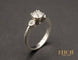 Bague 52 Solitaire en Platine Diamants 58 Facettes A10491