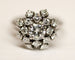 Bague 51 Bague Dôme Marguerite 1950 Diamants Or Blanc 58 Facettes A11664