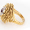 Bague 49.5 Bague vintage en or jaune 18 carats avec diamants et rubis, style années 60 58 Facettes G13995