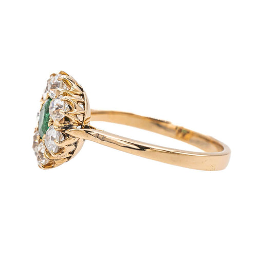 Bague 53 Bague Marguerite Or rose Emeraude 58 Facettes 3437191CN