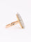 Bague marquise or rose diamants taille rose