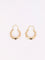 Boucles d'oreilles Créoles vintage or champagne 58 Facettes J446