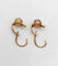 Boucles d'oreilles Dormeuses victorienne or roses 18k et 0,60 carats diamants tailles ancienne(circa 1890) 58 Facettes A05775