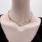 Collier Chaîne station édouardienne en or 14 carats avec améthyste et fleurs 58 Facettes A2002K