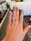 Bague 53 Yellow gold old european diamond ring 58 Facettes
