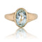 Bague 60 Bague aigue-marine en or jaune 58 Facettes 12-208