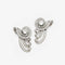 Boucles d'oreilles Clips convertibles vintage en platine et diamants français des années 1950 58 Facettes 22707