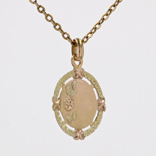 Pendentif Pendentif ancien ors rose et vert 58 Facettes 24-145A