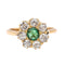 Bague 53 Bague Marguerite Or rose Emeraude 58 Facettes 3437191CN