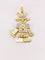 Pendentif POMELLATO - Pendentif Petite Reine articulé 2 ors diamants 58 Facettes J544