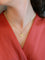 Pendentif AUGIS - Médaille amour coeur plus qu'hier moins que demain or jaune rubis 58 Facettes J254