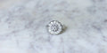 Bague Bague Ronde Cible Art Déco Diamants 58 Facettes